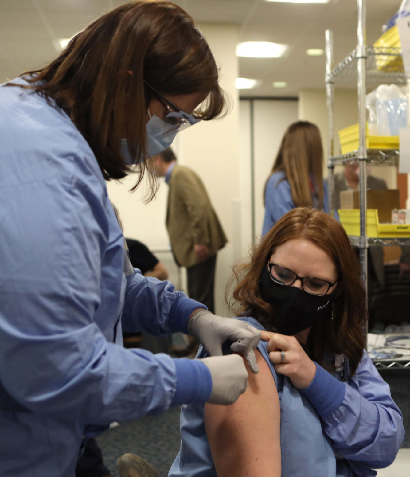 Rachel Kertz is vaccinated